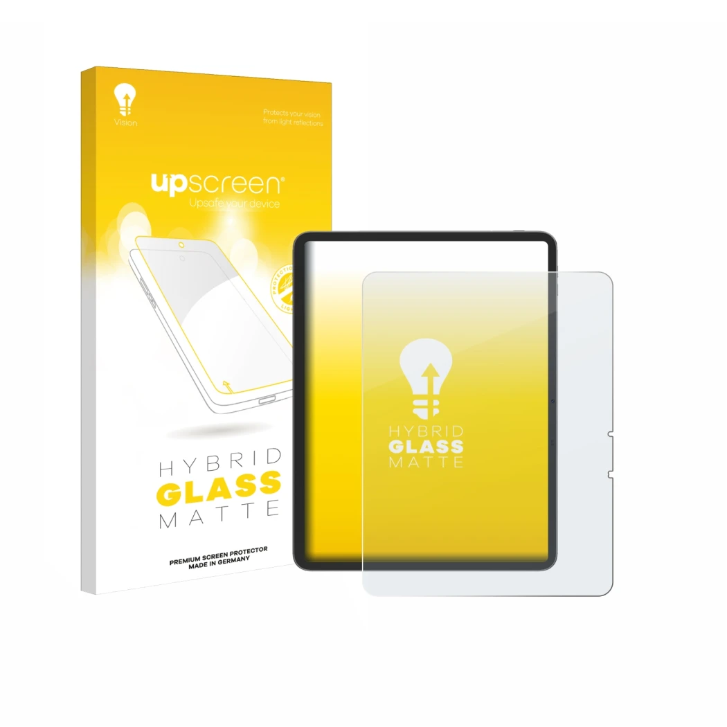 Face avant d’un emballage produit avec le logo de la marque upscreen. À côté, l’appareil Blackview Link 8 est représenté avec 