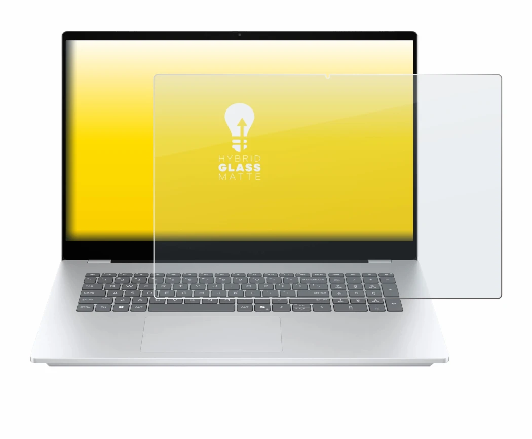 Image de l'appareil HP OmniBook 7 17-dc avec une grande variété de protections d'écran.