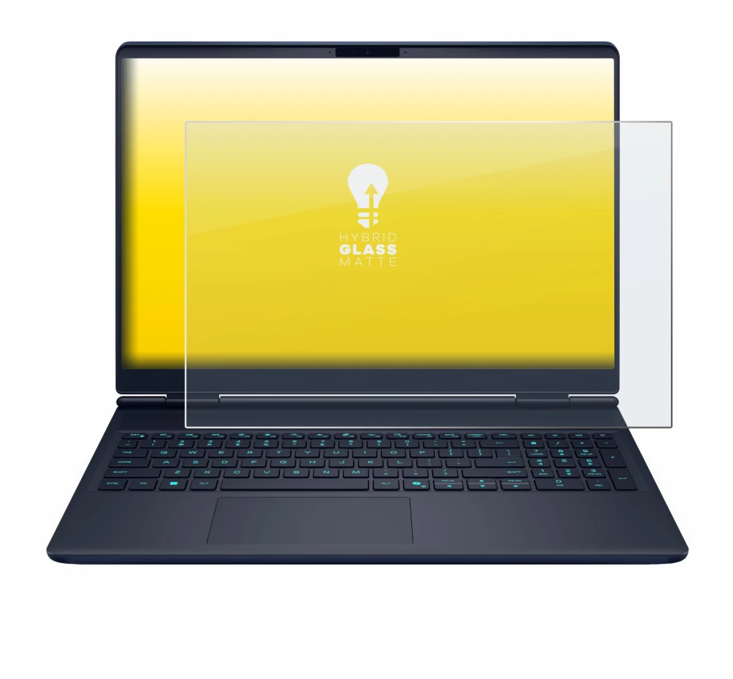 Image de l'appareil Dell Alienware 16X avec une grande variété de protections d'écran.