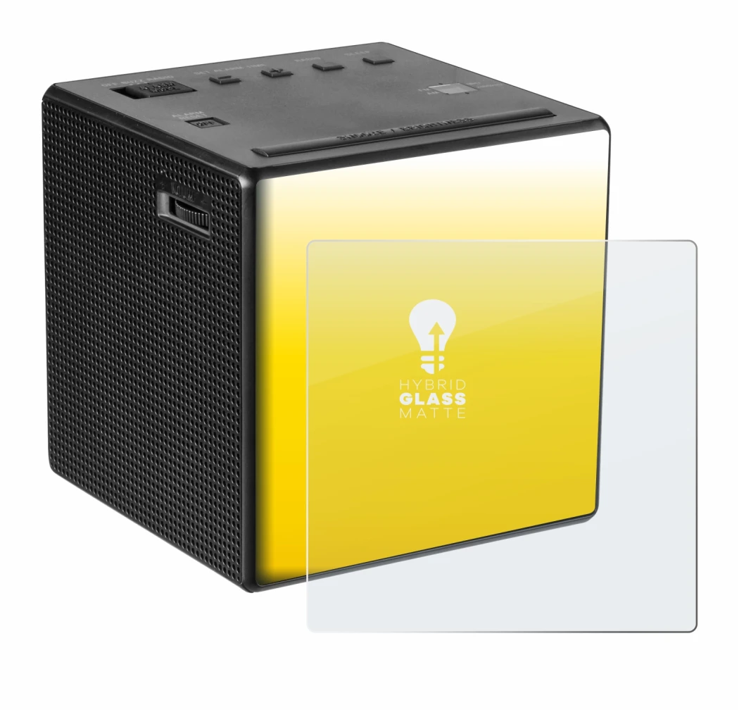 Image de l'appareil Sony ICF-C1 avec une grande variété de protections d'écran.