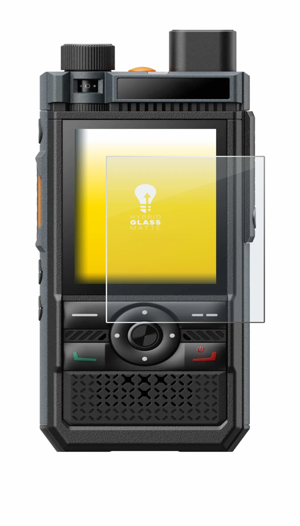 Image de l'appareil Hytera P50 Pro avec une grande variété de protections d'écran.