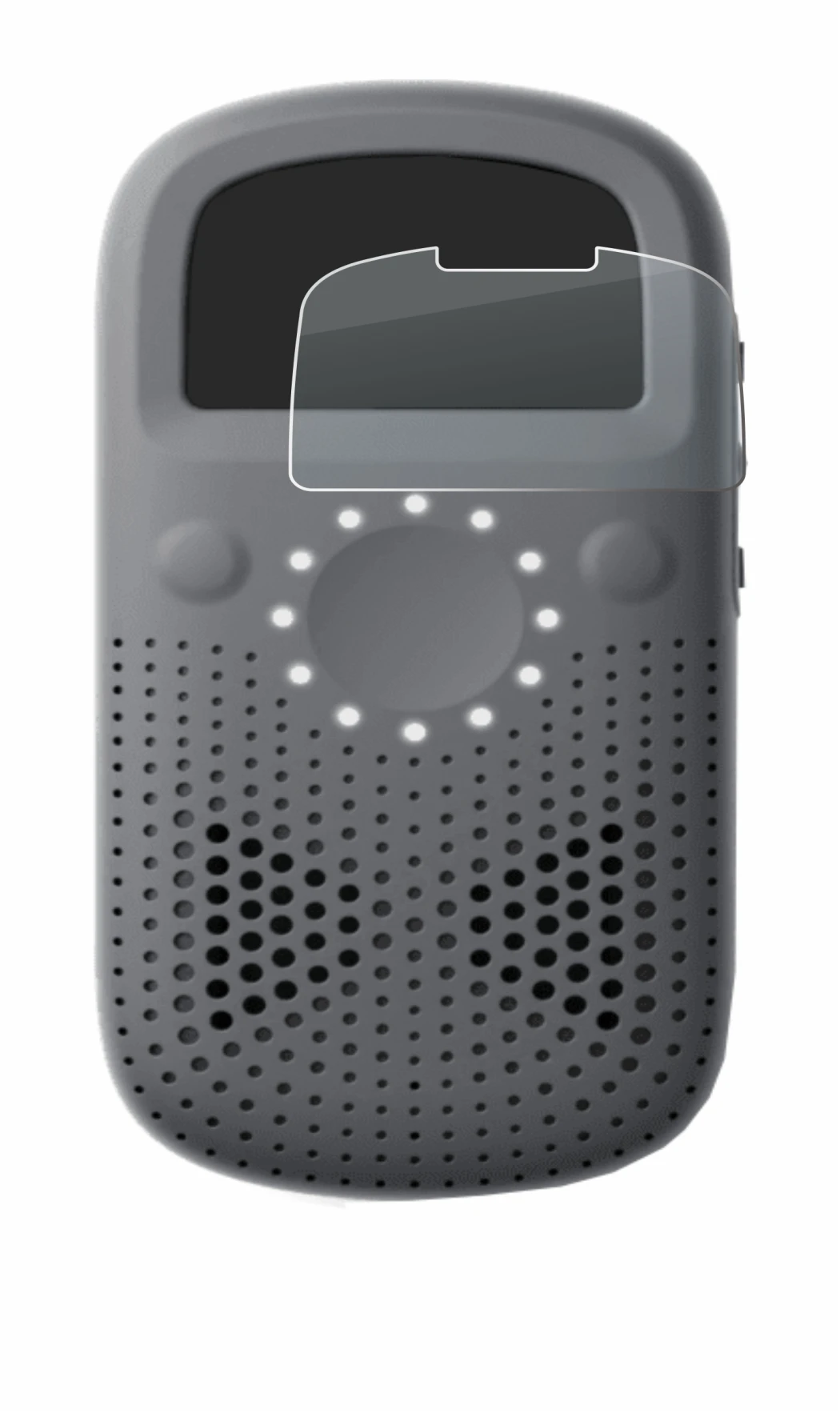 Image de l'appareil Relay X avec une grande variété de protections d'écran.