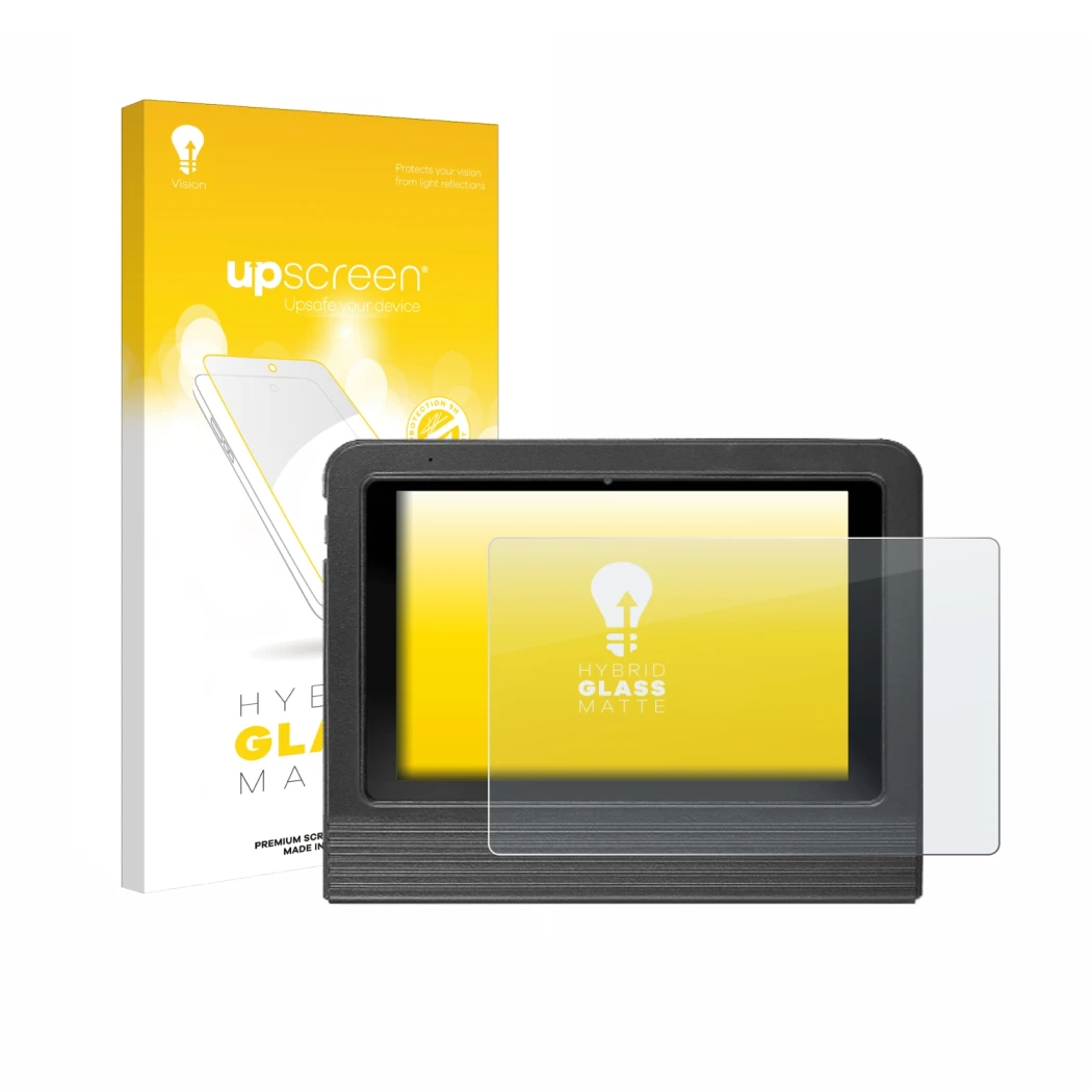 Face avant d’un emballage produit avec le logo de la marque upscreen. À côté, l’appareil Launch X-431 V + 2026 10.1