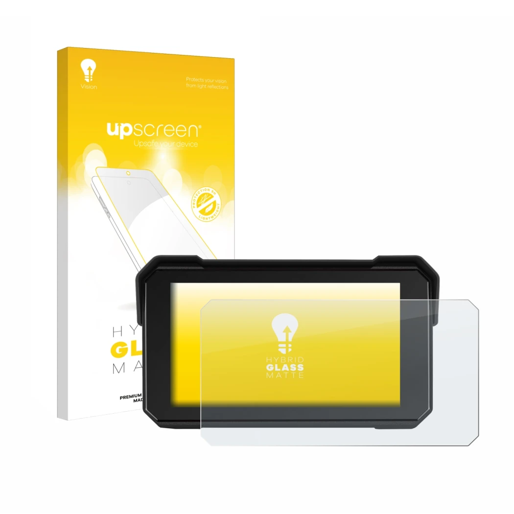 Face avant d’un emballage produit avec le logo de la marque upscreen. À côté, l’appareil GOHHDL A4058-AM39DE-GOH 5