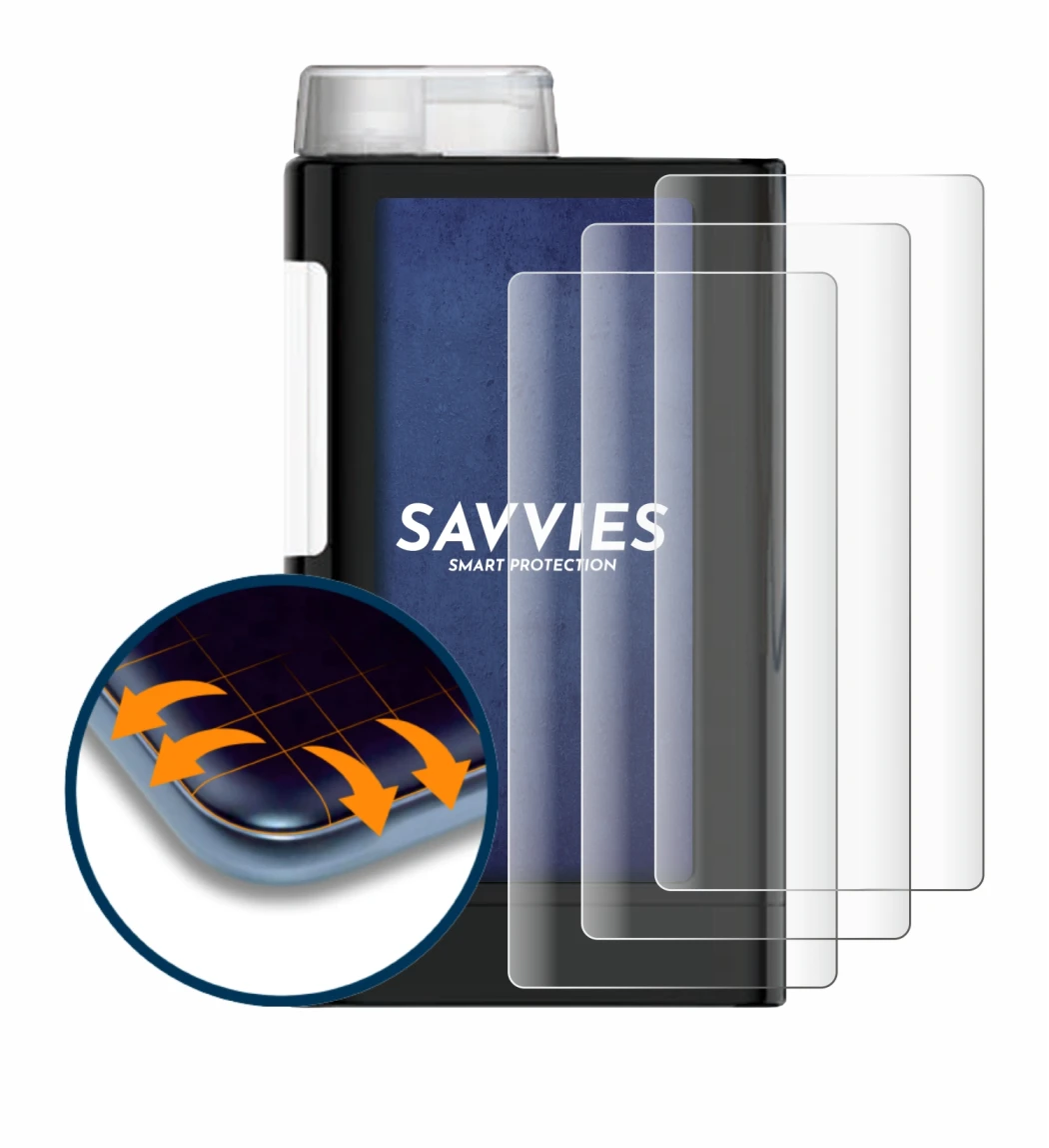 Image de l'appareil Mylife YpsoPump avec une grande variété de protections d'écran.