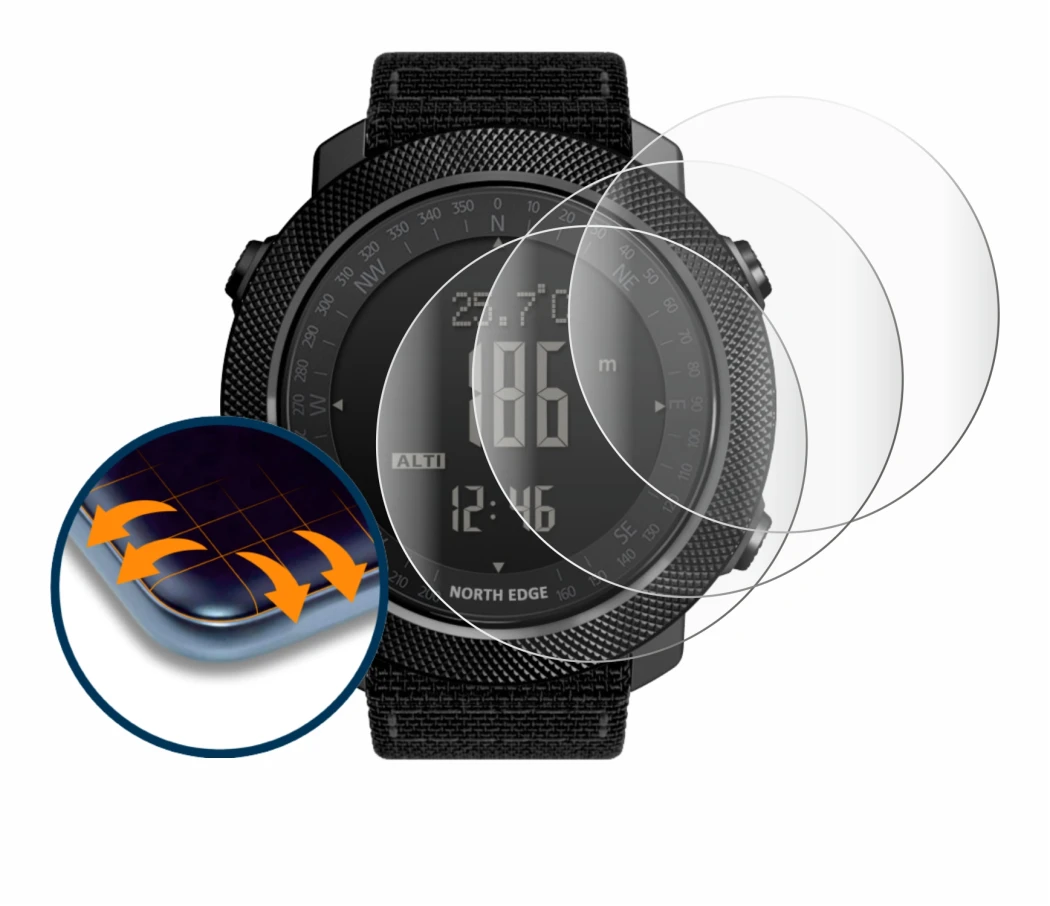 Image de l'appareil North Edge Apache avec une grande variété de protections d'écran.