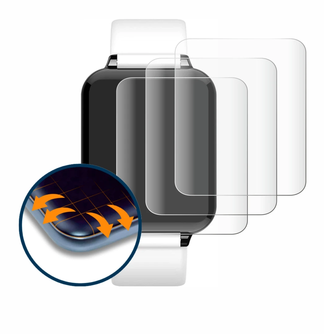 Image de l'appareil Hero Band III avec une grande variété de protections d'écran.