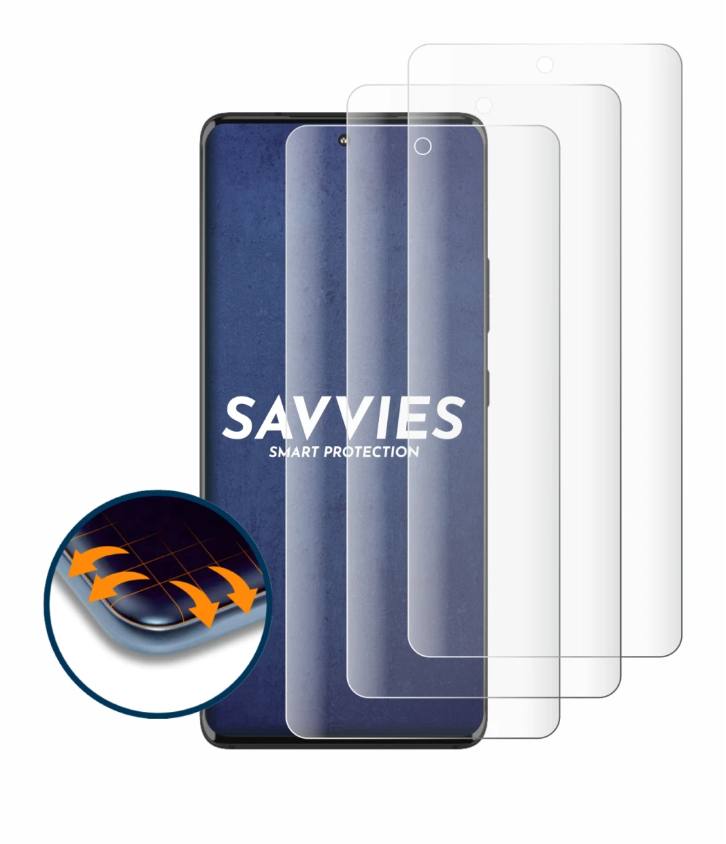 Image de l'appareil Motorola Edge 30 Fusion avec une grande variété de protections d'écran.