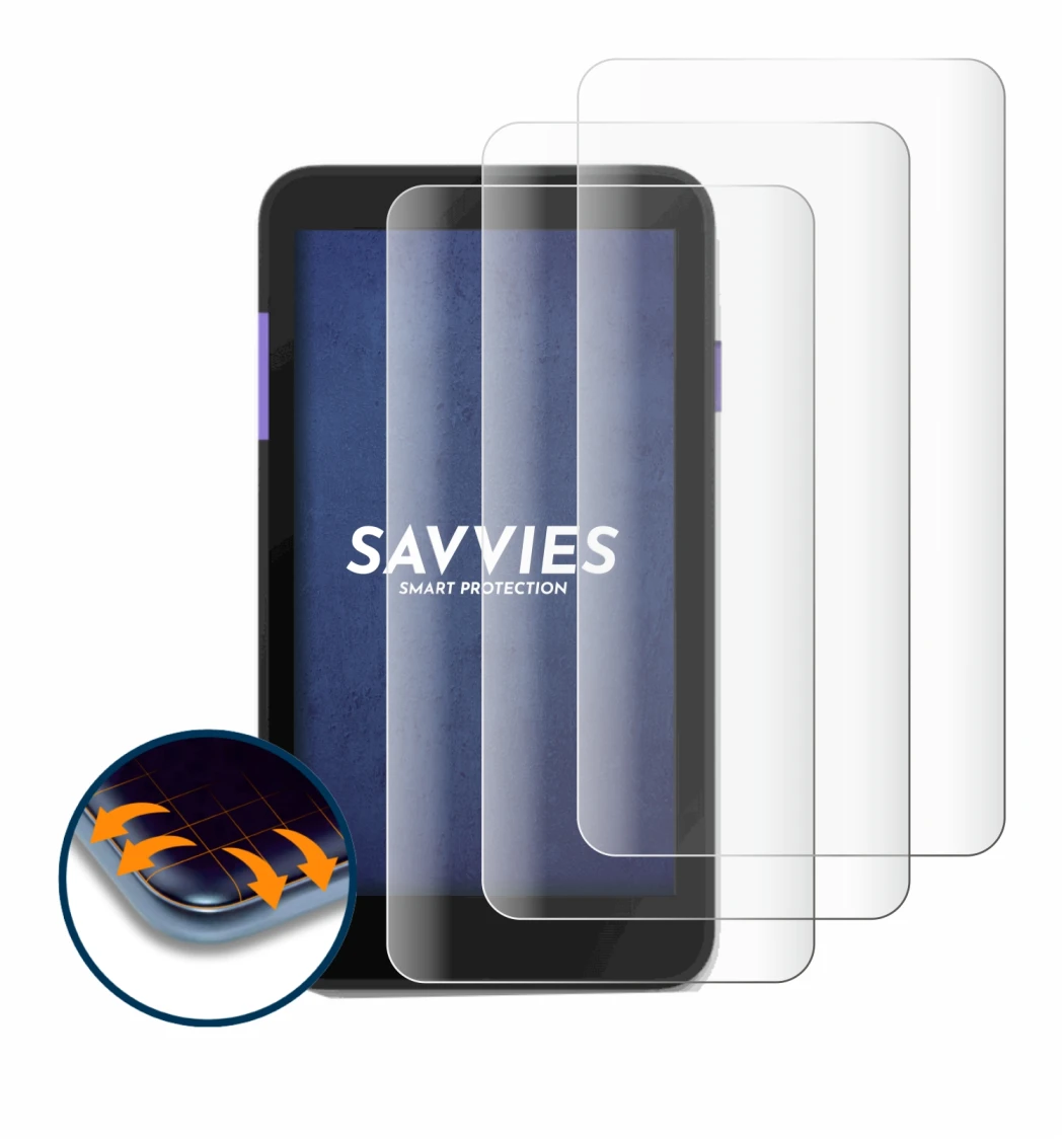 Image de l'appareil Zettle Terminal (by Paypal) avec une grande variété de protections d'écran.