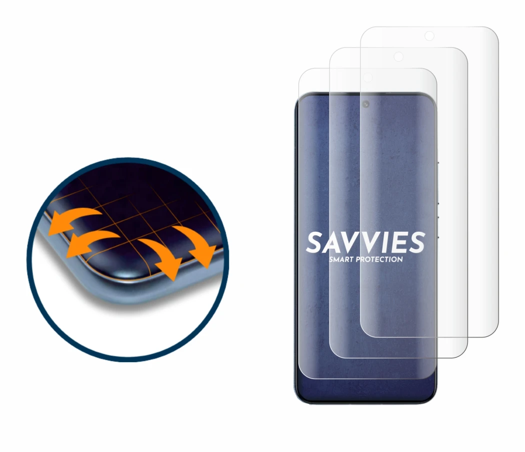 Image de l'appareil Xiaomi 13 avec une grande variété de protections d'écran.