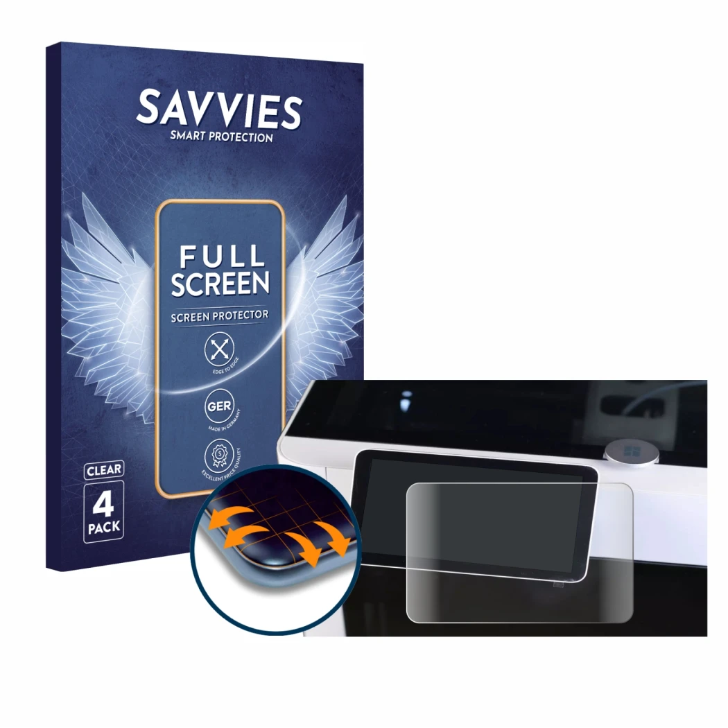 Face avant d’un emballage produit avec le logo de la marque Savvies. À côté, l’appareil Bambu Lab X1-Carbon 3D Printer est rep