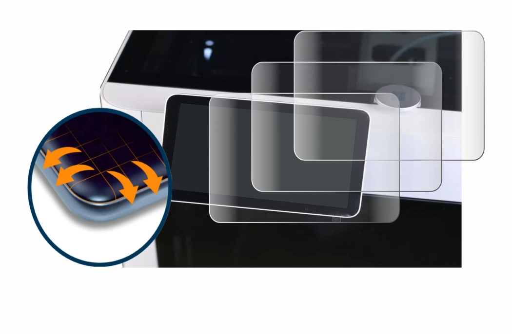 Image de l'appareil Bambu Lab X1-Carbon 3D Printer avec une grande variété de protections d'écran.