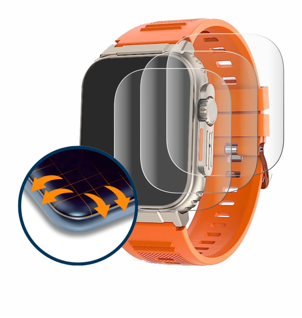 Image de l'appareil Uhoofit A70 avec une grande variété de protections d'écran.