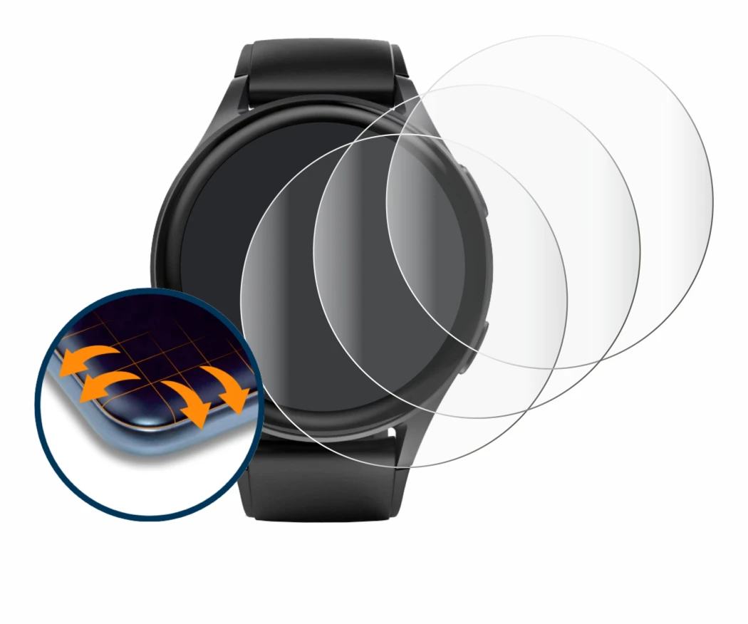 Image de l'appareil Hama 8900 (45 mm) avec une grande variété de protections d'écran.