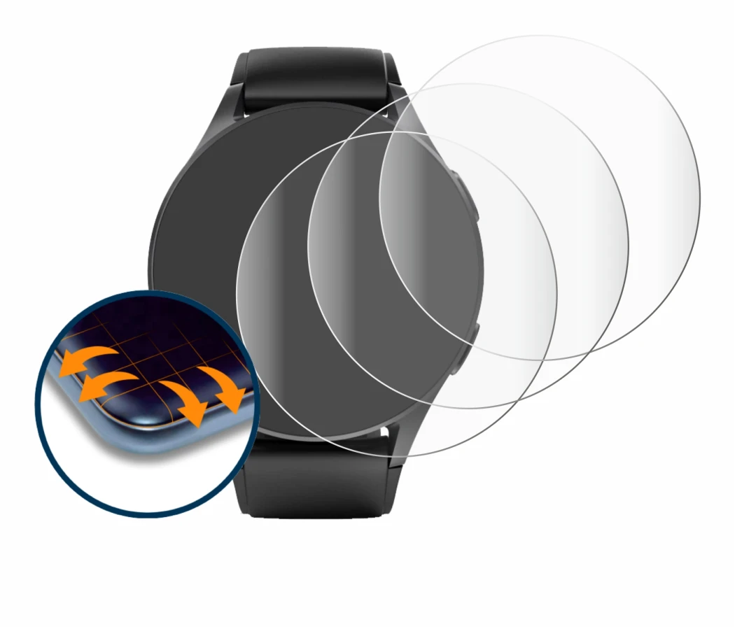 Image de l'appareil Hama 8900 (42 mm) avec une grande variété de protections d'écran.