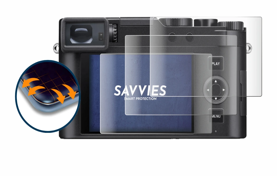 Image de l'appareil Leica D-Lux 8 avec une grande variété de protections d'écran.