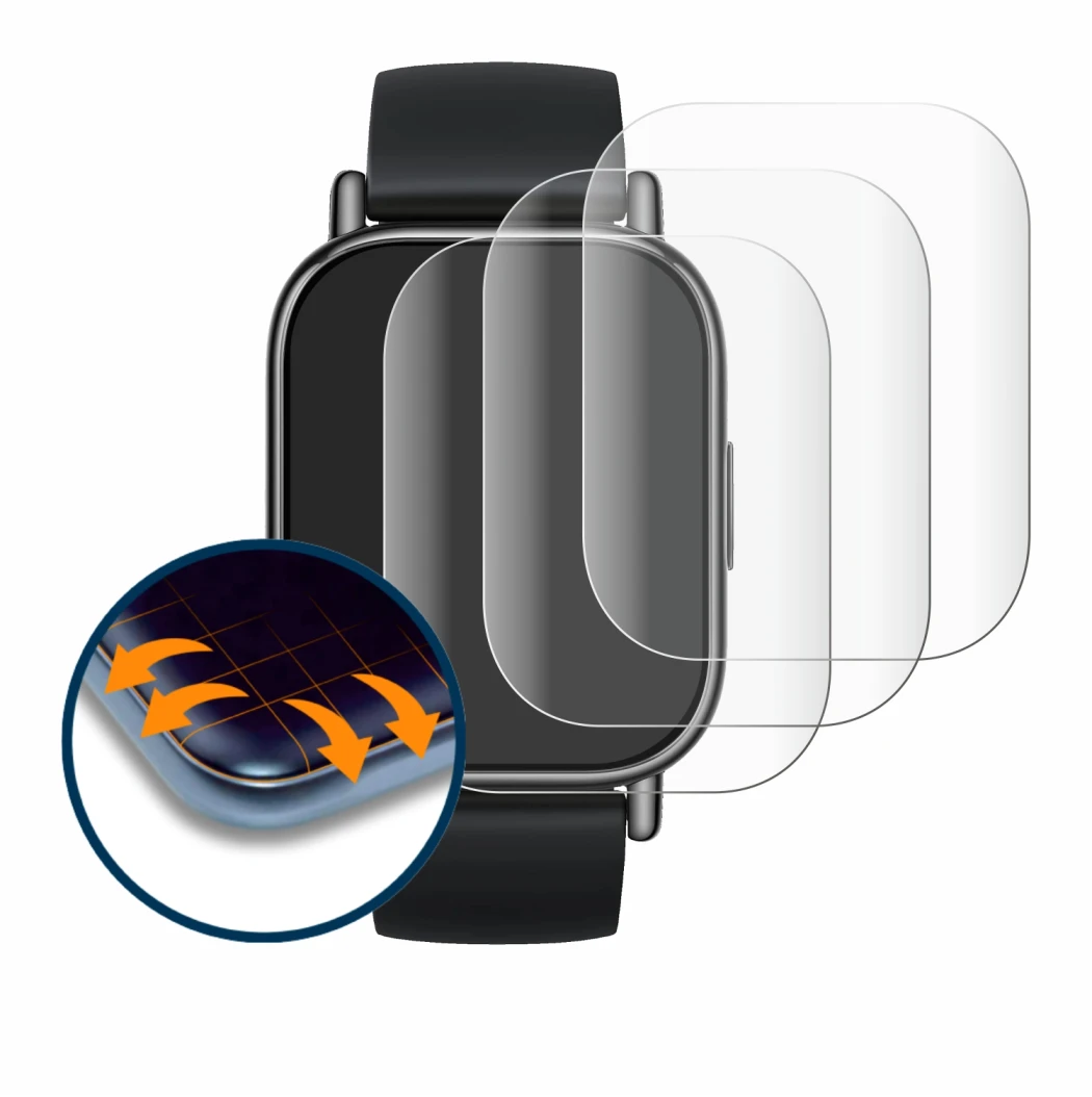 Image de l'appareil Xiaomi Redmi Watch 5 Lite avec une grande variété de protections d'écran.