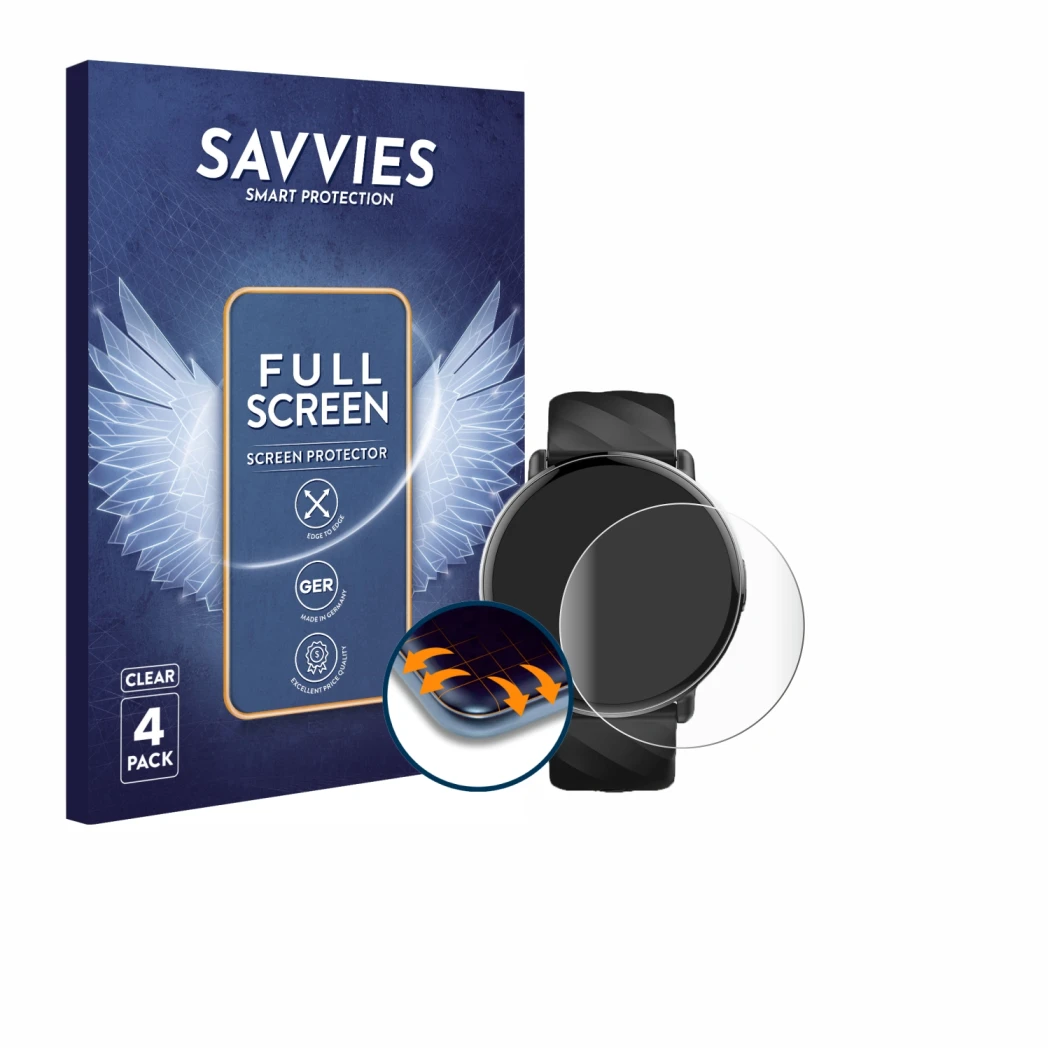 Face avant d’un emballage produit avec le logo de la marque Savvies. À côté, l’appareil OWMSIC S51 1.39