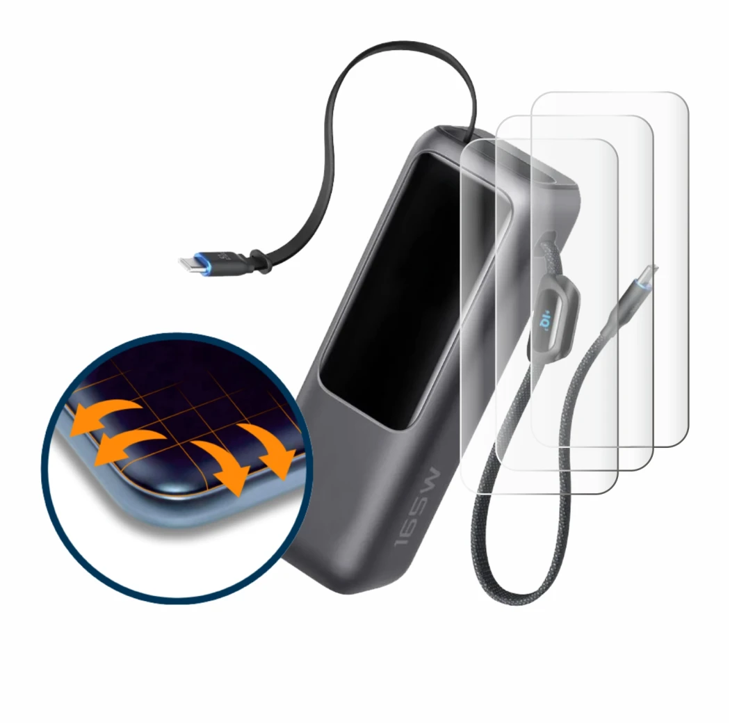 Image de l'appareil Anker Laptop Powerbank A1695 avec une grande variété de protections d'écran.