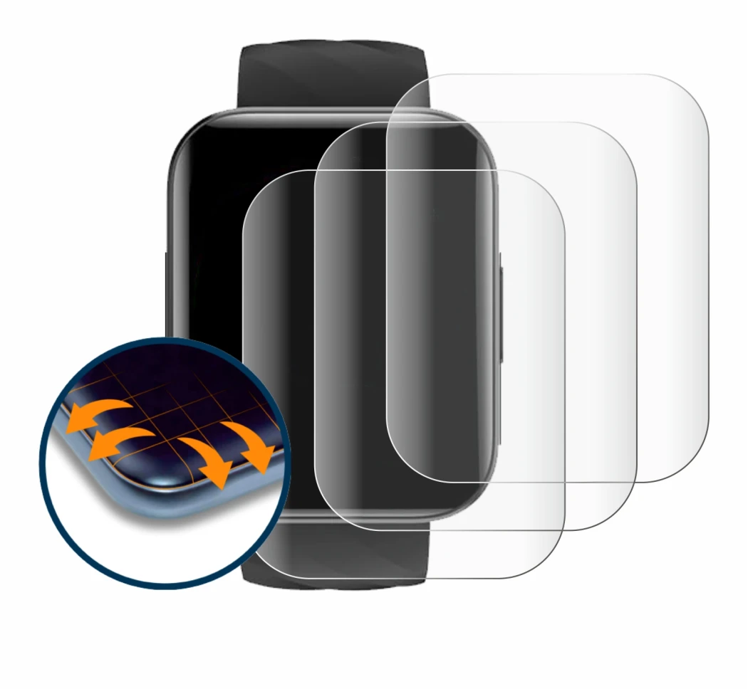 Image de l'appareil Dakofied D1 avec une grande variété de protections d'écran.