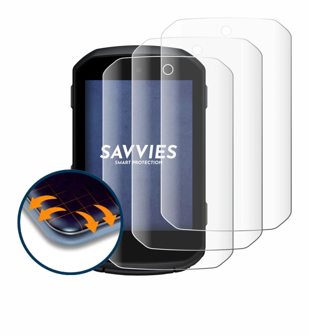 Image de l'appareil Garmin Edge 850 avec une grande variété de protections d'écran.