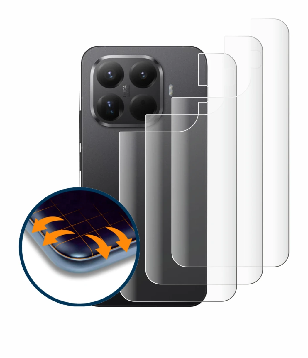 Image de l'appareil Xiaomi 15T Pro (Arrière) avec une grande variété de protections d'écran.