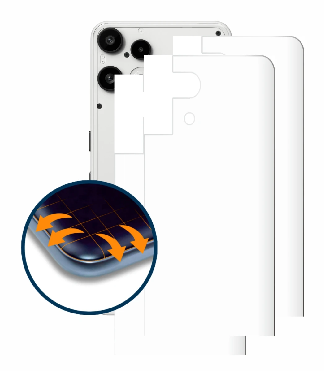 Image de l'appareil Nothing Phone (3a) Lite (Arrière) avec une grande variété de protections d'écran.