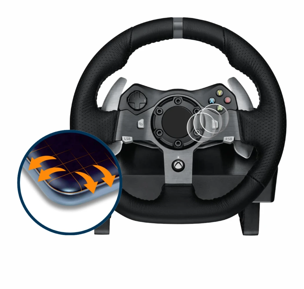Image de l'appareil Logitech G920 Driving Force Gaming Volant de course avec une grande variété de protections d'écran.