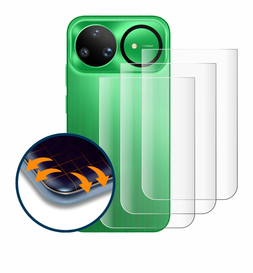 Image de l'appareil Huawei Nova 15 Ultra (Arrière) avec une grande variété de protections d'écran.