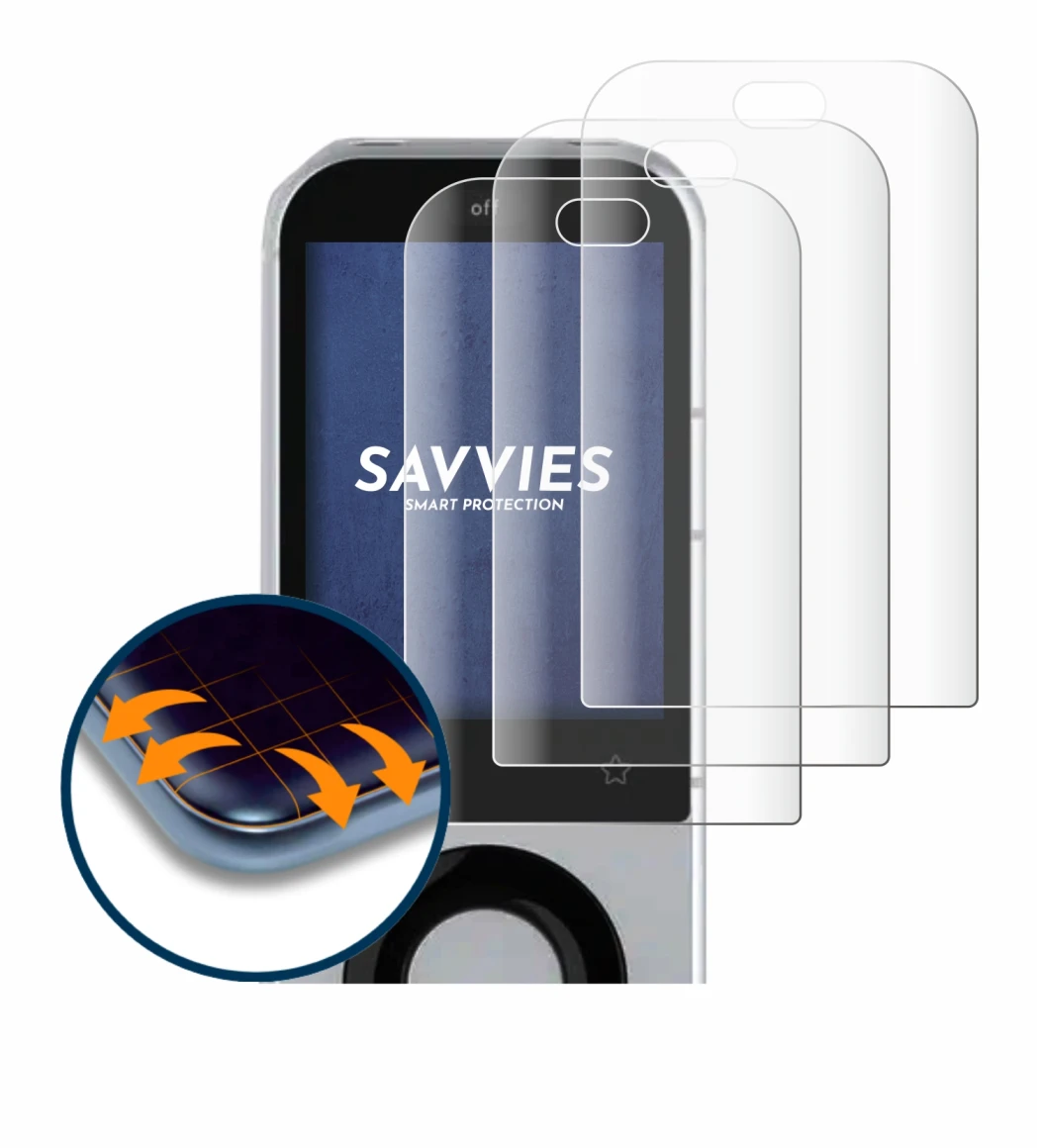 Image de l'appareil Sofabaton X2 avec une grande variété de protections d'écran.