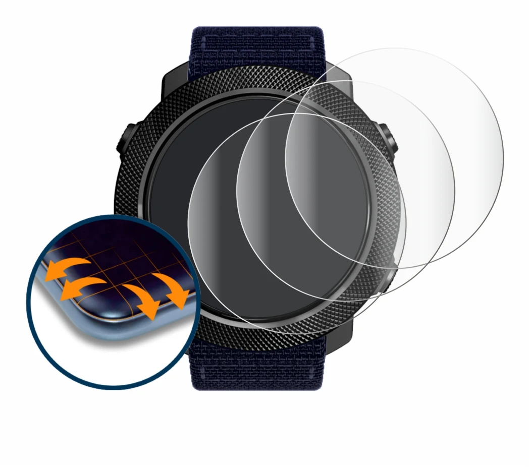 Image de l'appareil North Edge Apache 3 avec une grande variété de protections d'écran.