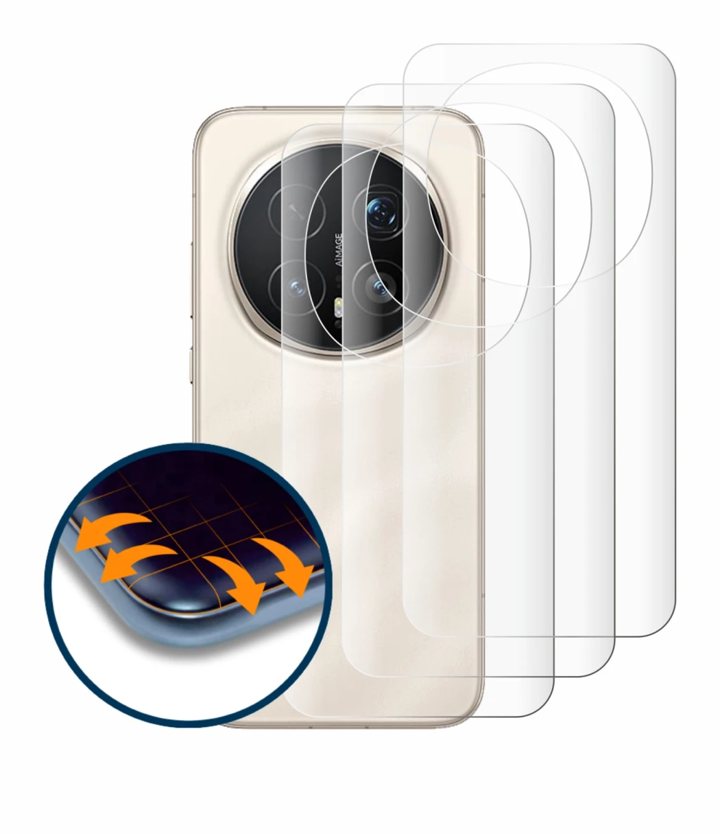 Image de l'appareil Honor Magic 8 Pro (Arrière) avec une grande variété de protections d'écran.