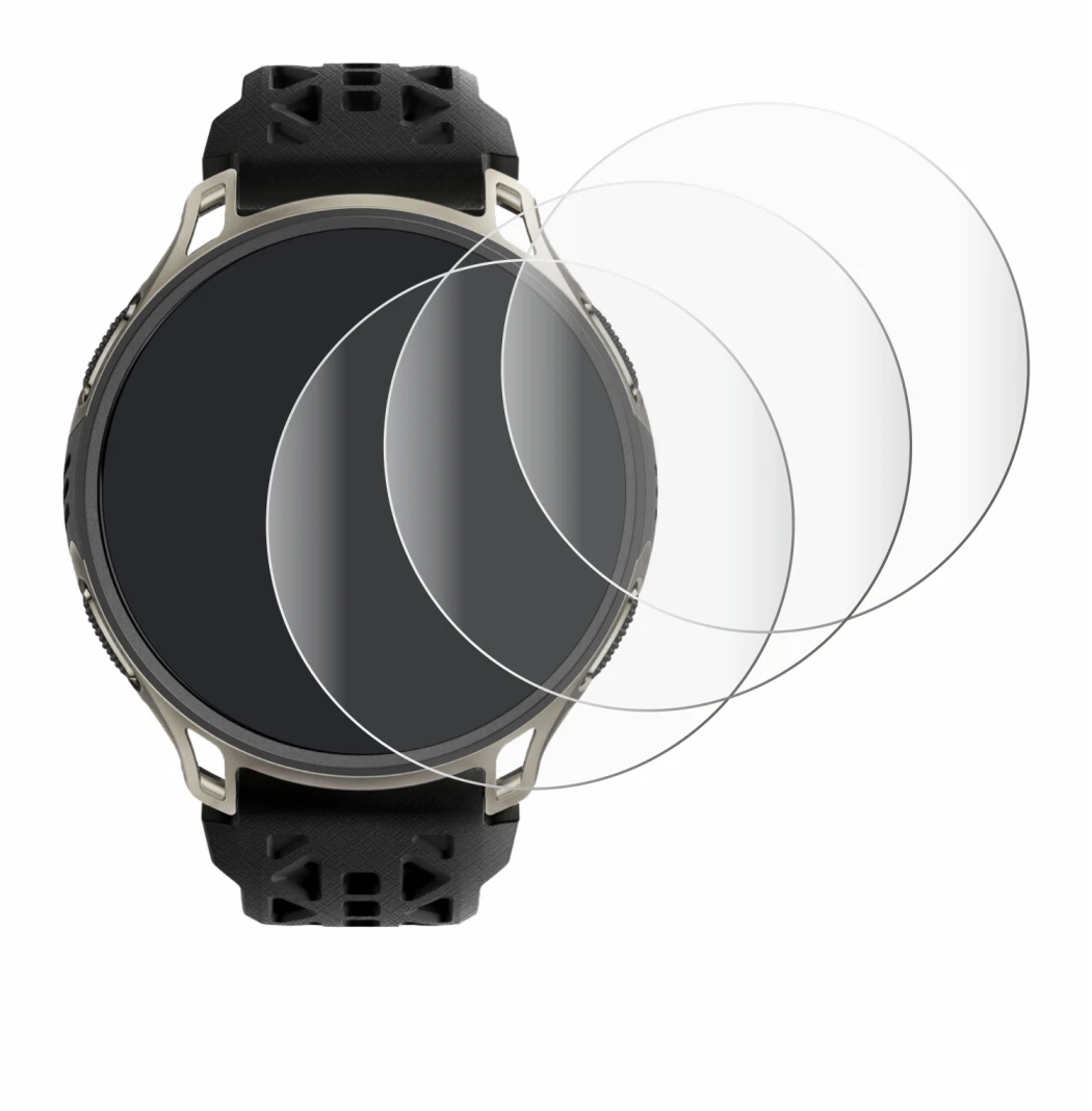 Image de l'appareil Amazfit Cheetah 2 Pro avec une grande variété de protections d'écran.