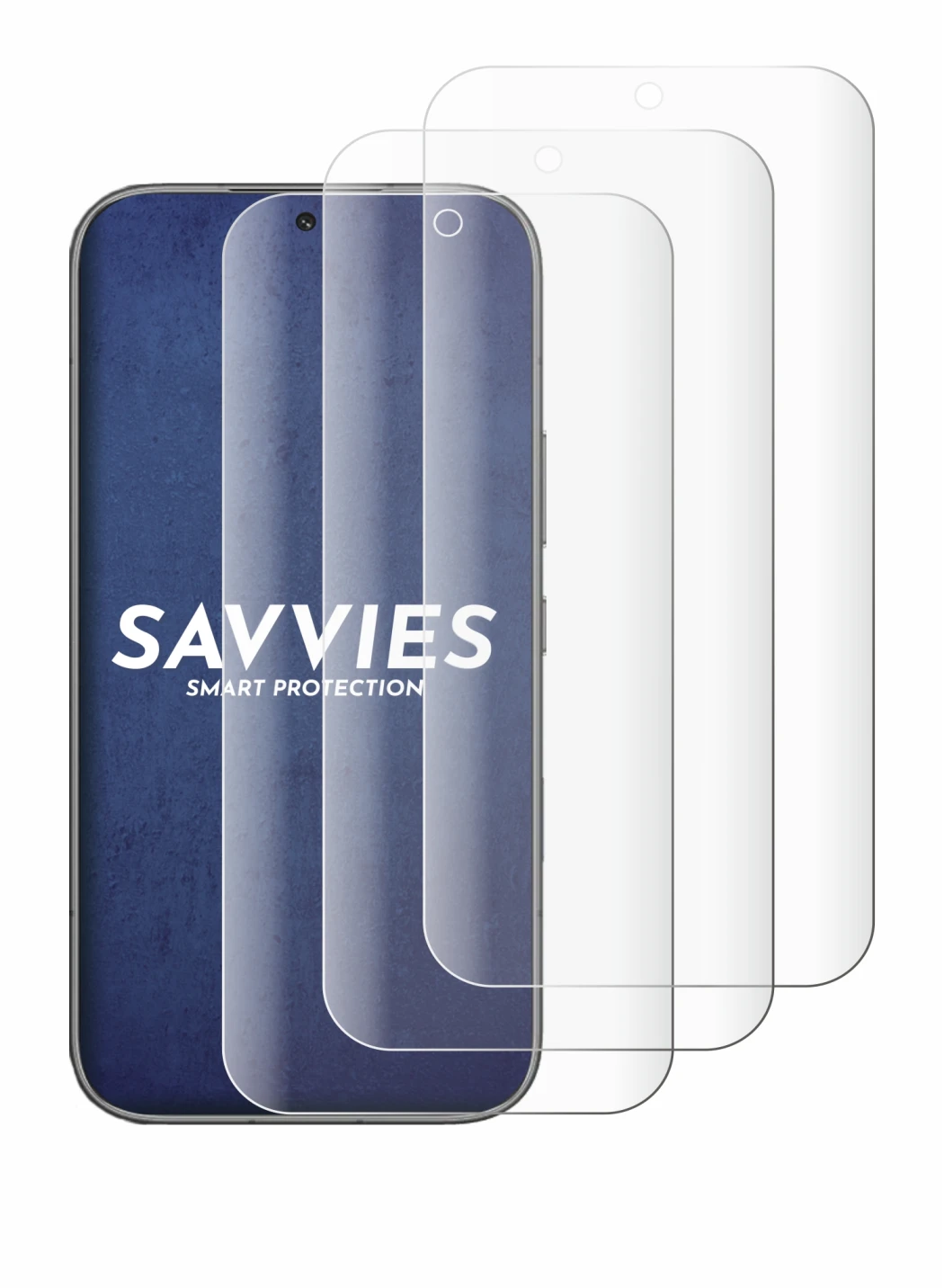 Image de l'appareil Honor 600 avec une grande variété de protections d'écran.