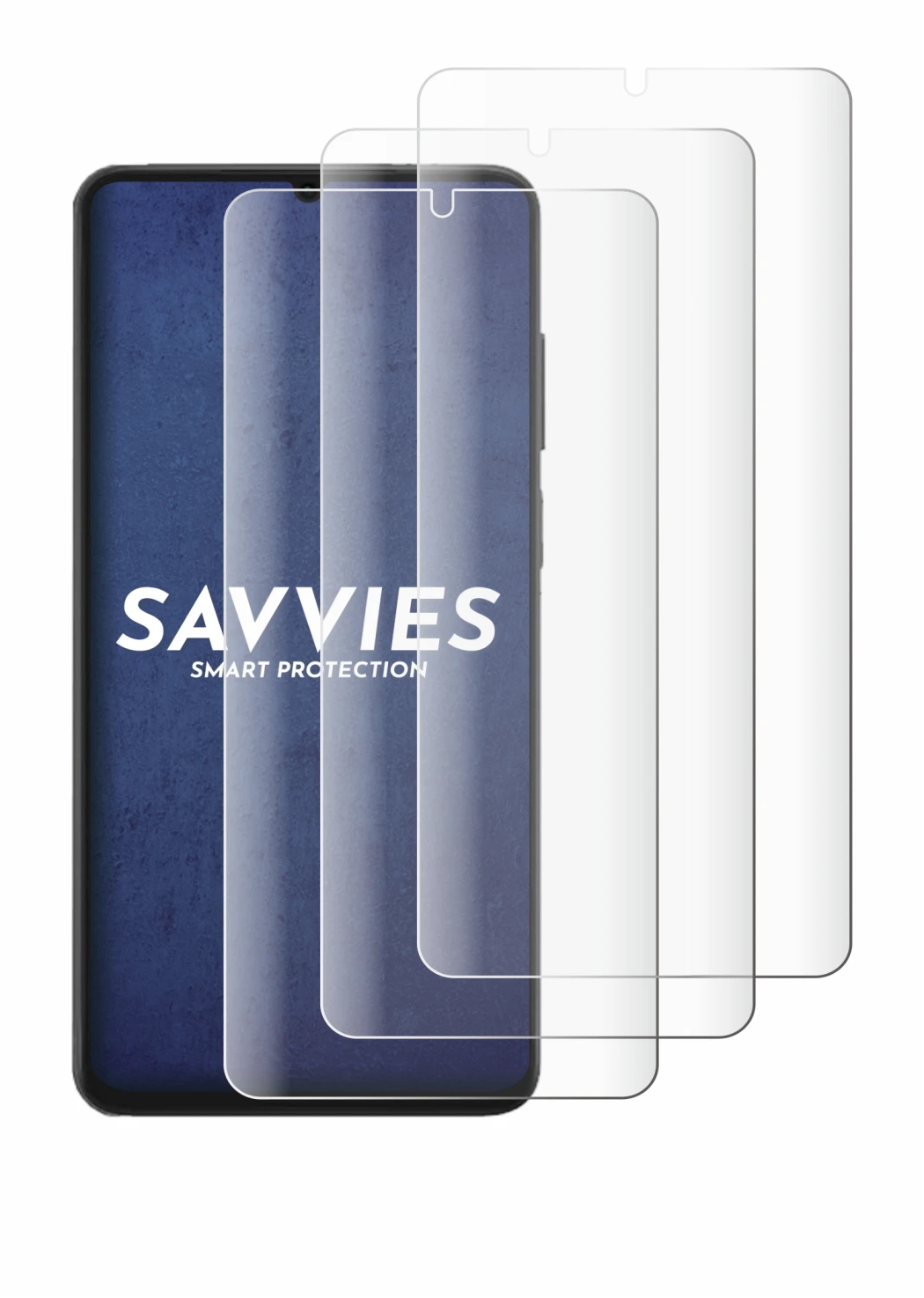 Image de l'appareil Honor X6d avec une grande variété de protections d'écran.