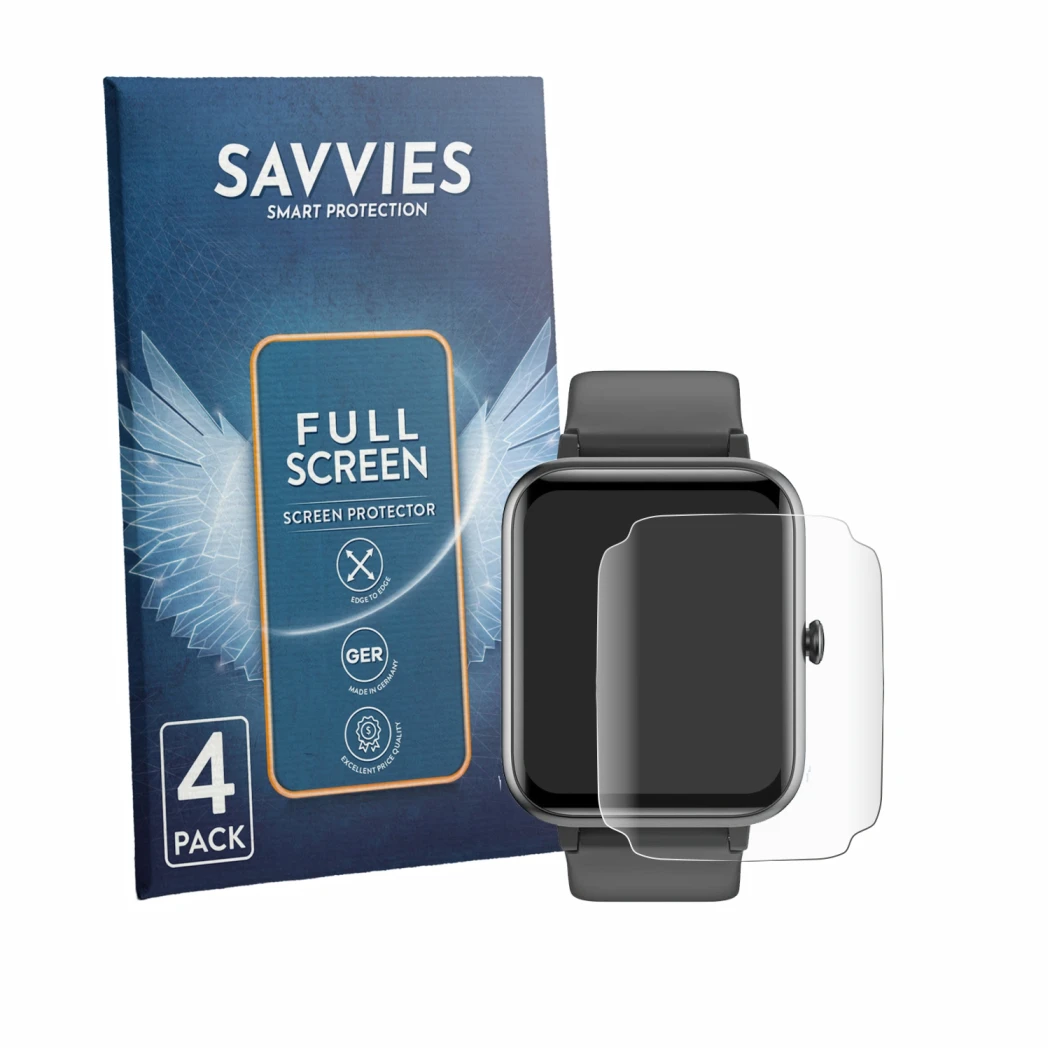 Face avant d’un emballage produit avec le logo de la marque Savvies. À côté, l’appareil GRV C03 est représenté avec la protect