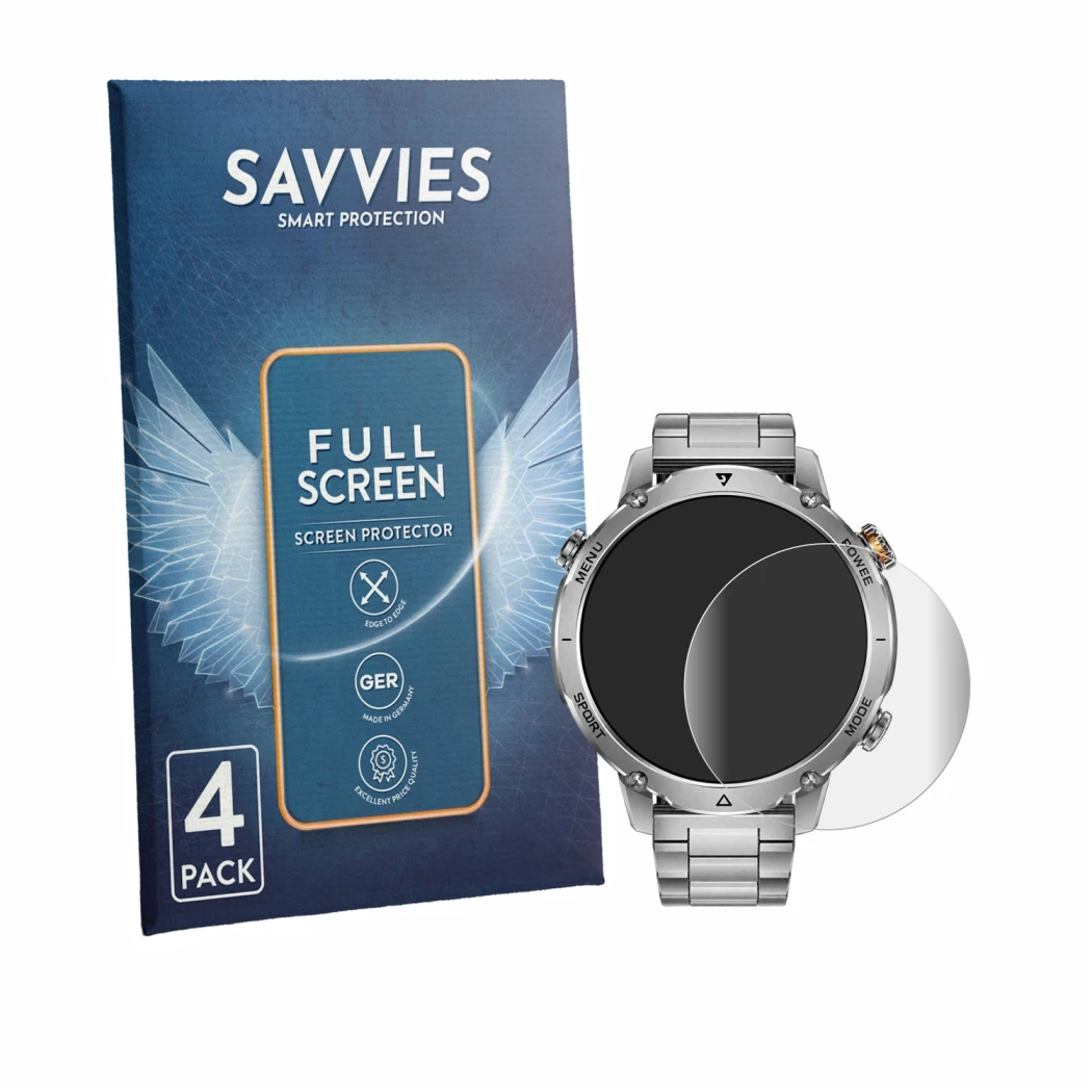 Face avant d’un emballage produit avec le logo de la marque Savvies. À côté, l’appareil SUNKTA EF26-C est représenté avec la p