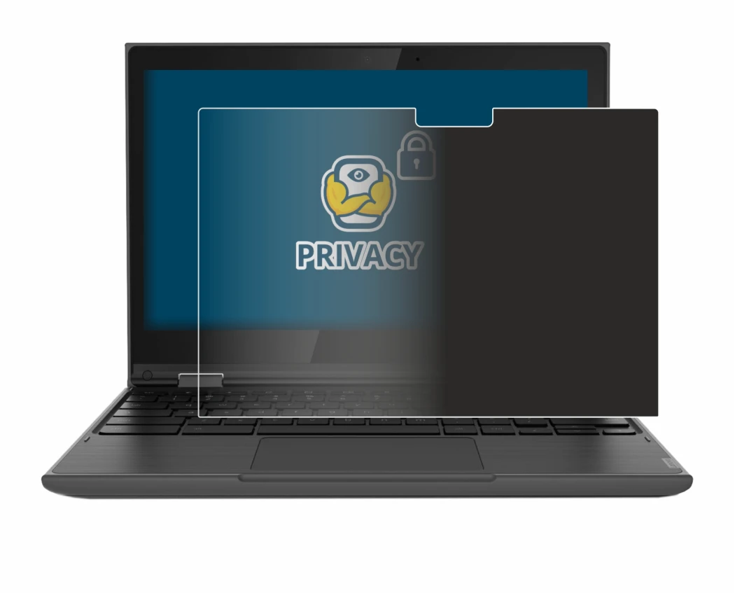 Image de l'appareil Lenovo 300e (2e Gen.) avec une grande variété de protections d'écran.