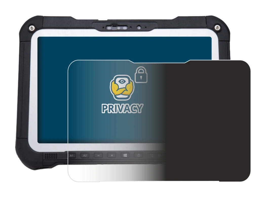 Image de l'appareil Panasonic Toughbook FZ-G2 avec une grande variété de protections d'écran.