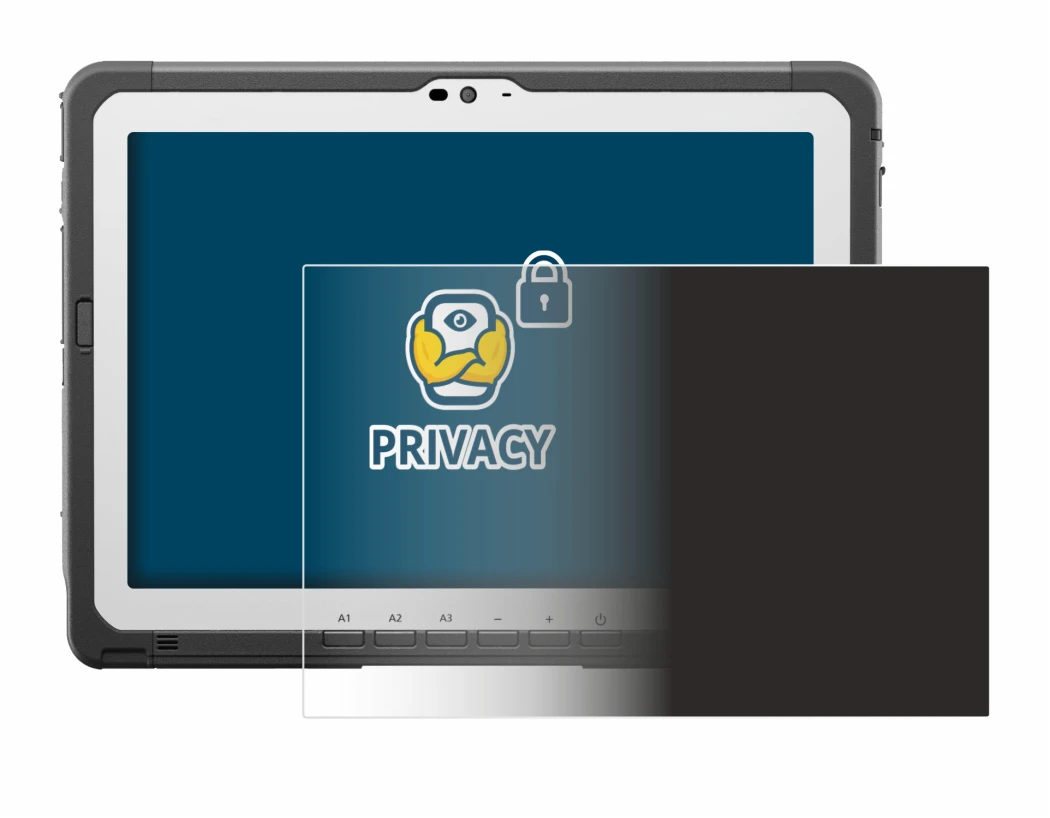 Image de l'appareil Panasonic Toughbook FZ-A3 avec une grande variété de protections d'écran.