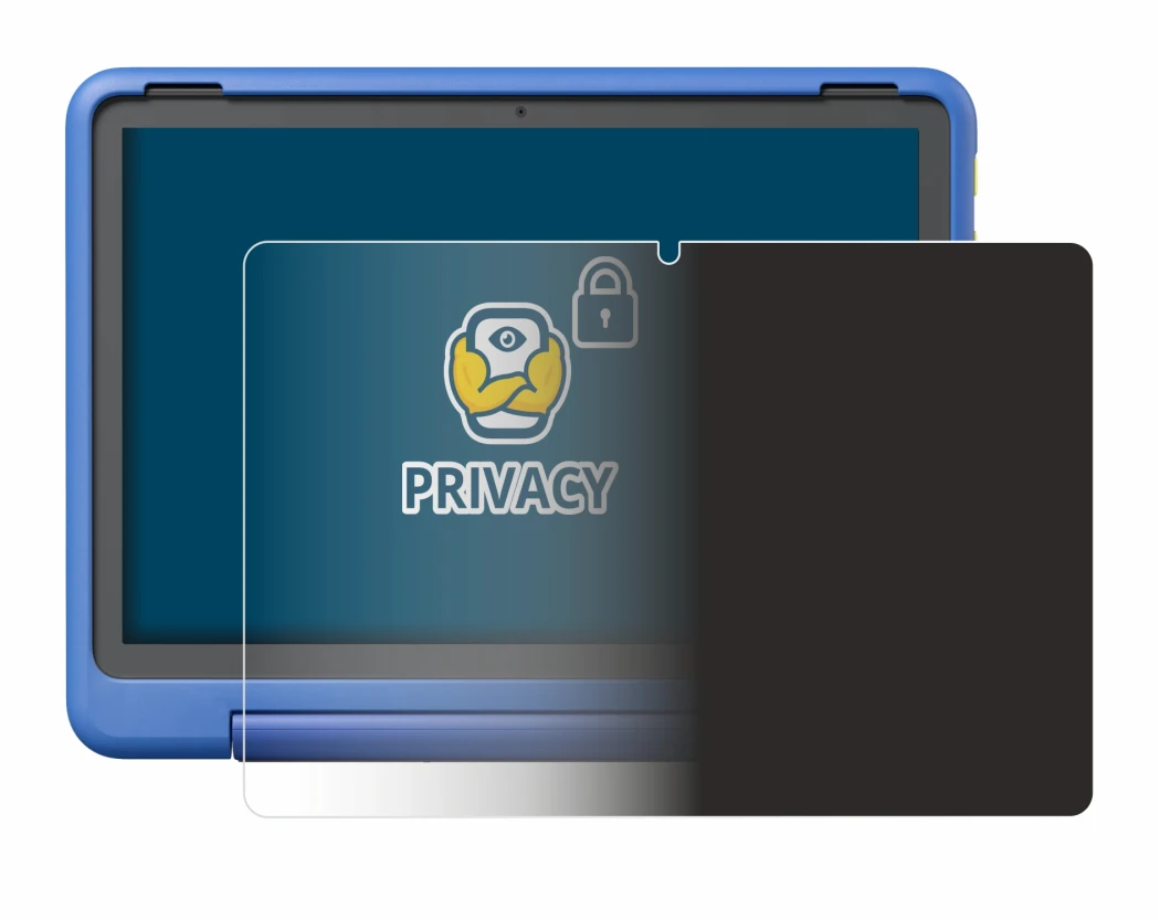 Image de l'appareil Amazon Fire HD 10 Kids Pro 2023 avec une grande variété de protections d'écran.