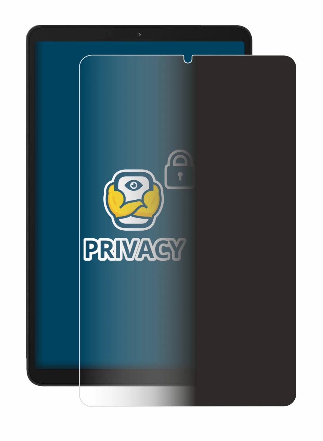 Image de l'appareil Samsung Galaxy Tab A9 LTE avec une grande variété de protections d'écran.