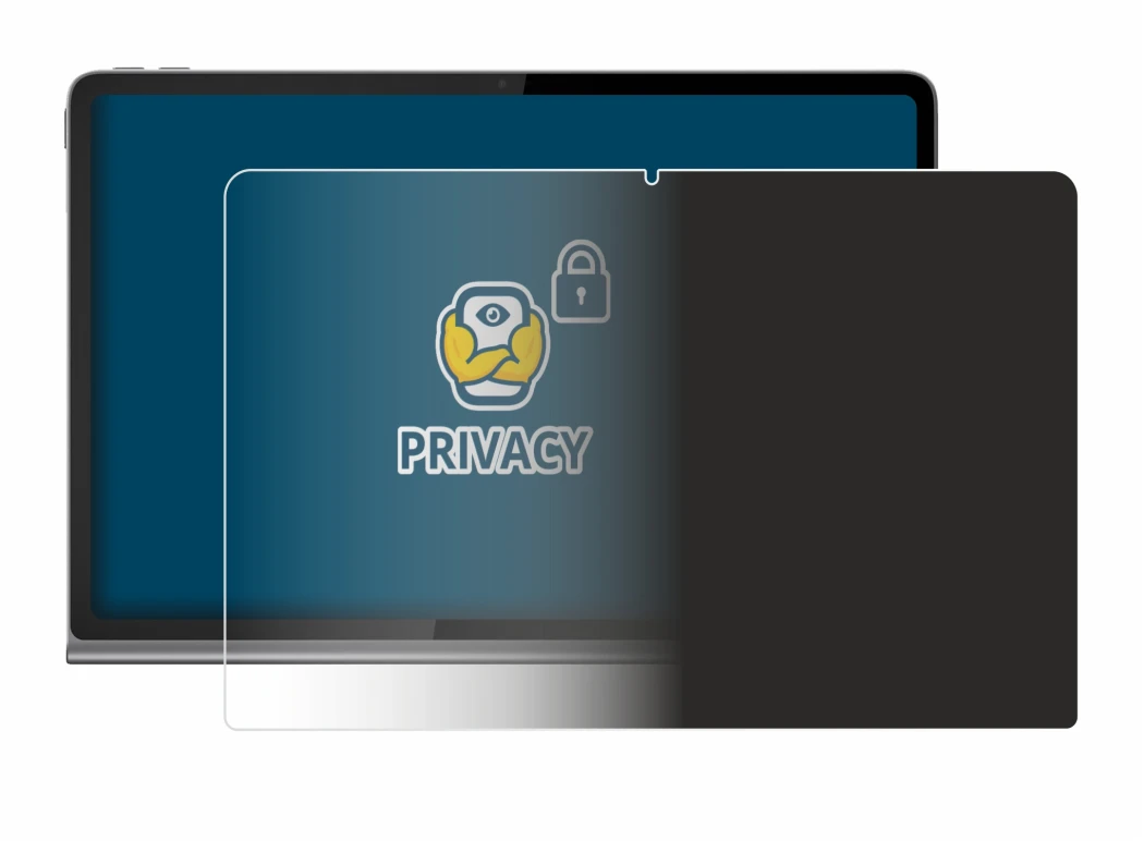 Image de l'appareil Lenovo Tab Plus avec une grande variété de protections d'écran.