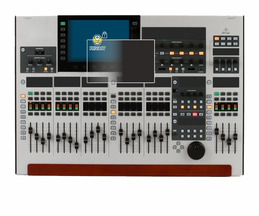 Image de l'appareil Behringer Wing avec une grande variété de protections d'écran.