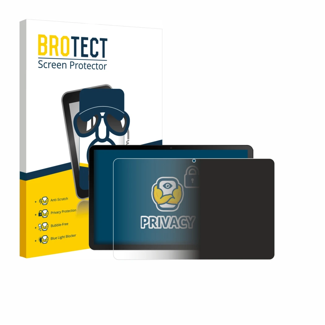 Face avant d’un emballage produit avec le logo de la marque BROTECT. À côté, l’appareil Ainmel G9 11.5