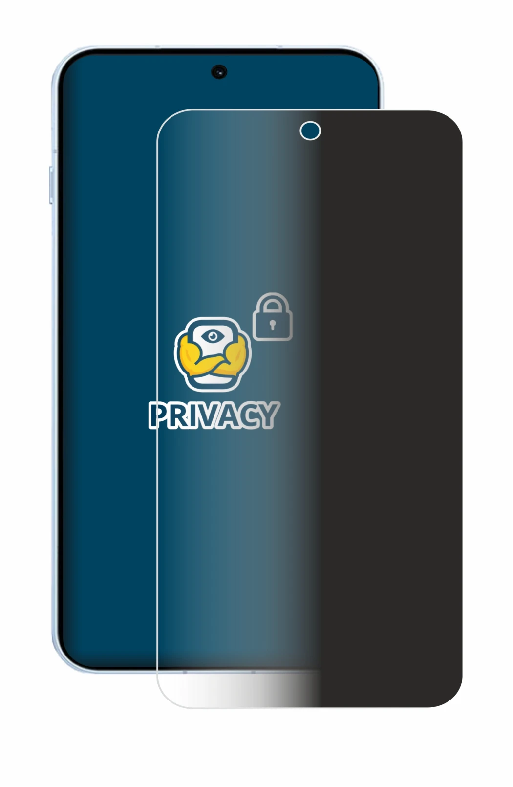 Image de l'appareil Oppo Find X8s avec une grande variété de protections d'écran.