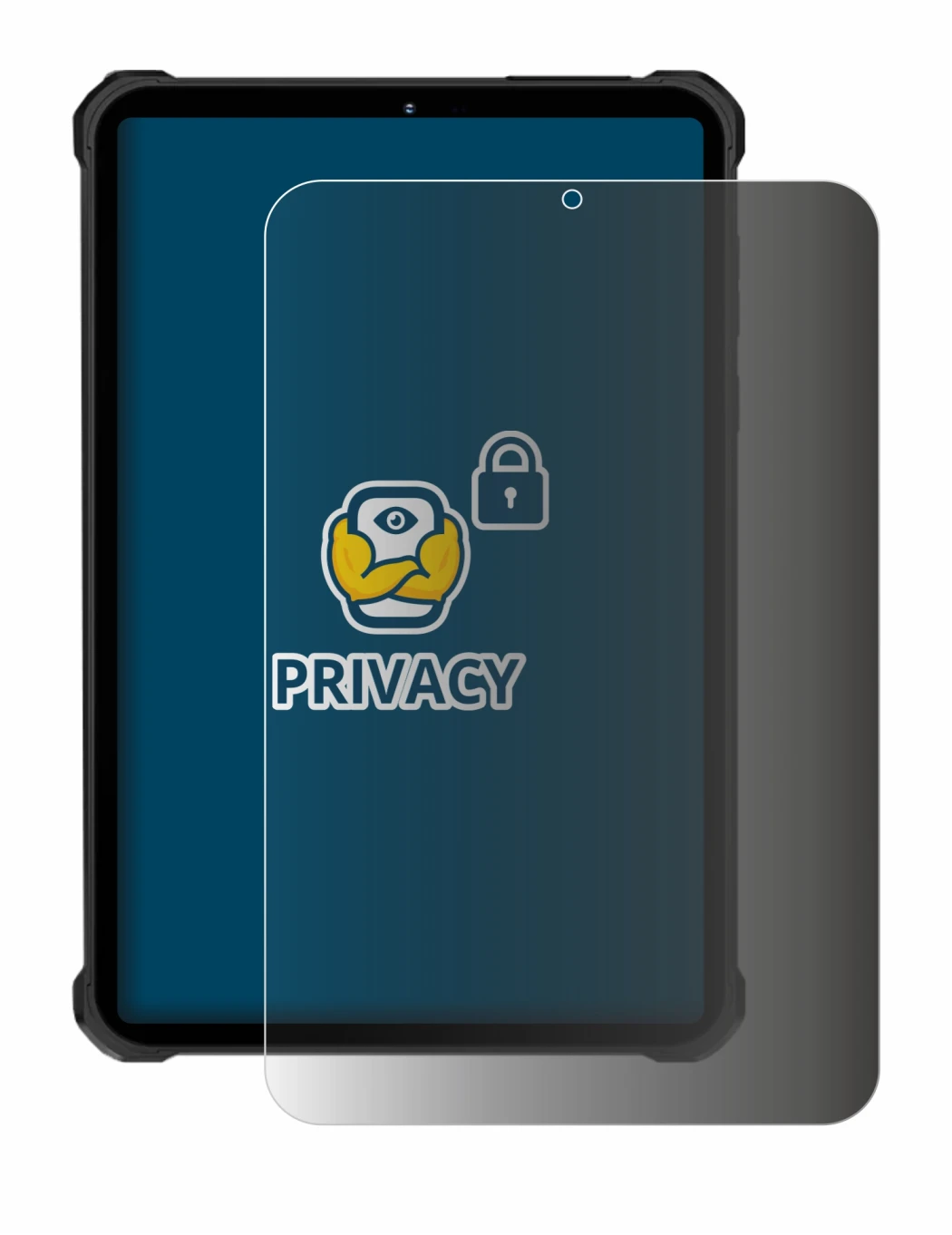 Image de l'appareil Oukitel RT11 avec une grande variété de protections d'écran.