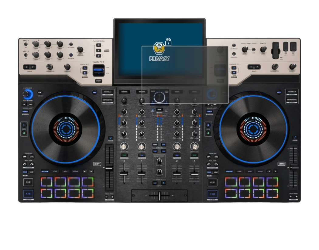 Image de l'appareil Denon DJ Prime 4 G2 avec une grande variété de protections d'écran.