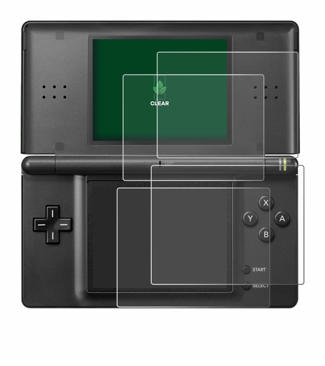 Image de l'appareil Nintendo DS LITE avec une grande variété de protections d'écran.