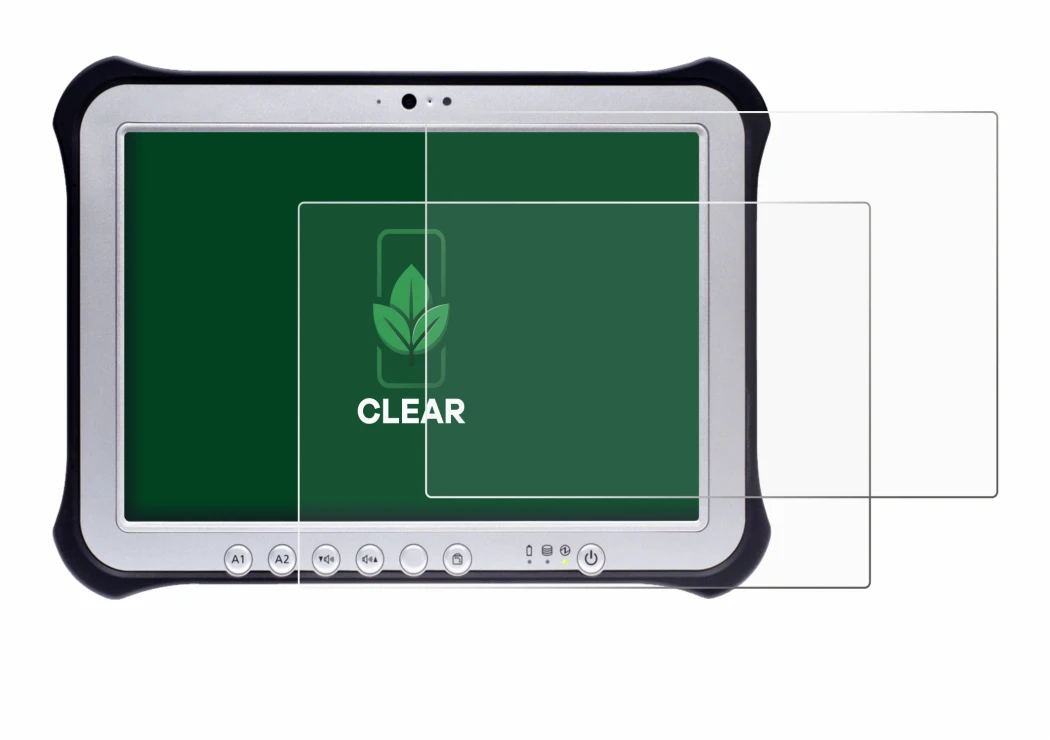 Image de l'appareil Panasonic Toughpad FZ-G1 avec une grande variété de protections d'écran.